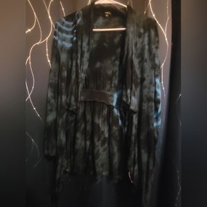 Tie Dye Open Front Cardigan